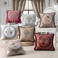 Wholesale Blue White Embroidered Pillows For Resale Group Buy