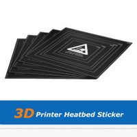 Wholesale 5pcs D Printer Part mm Heated Bed Adhesive Hotbed Sticker Sheet Tape Film With Wire Frame For DIY Cutting