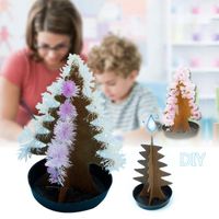 Wholesale Magic Artificial Christmas Trees Decorative Visual Growing DIY Paper Tree Gift Novelty Baby Toy Flower Tree Exploring Z4
