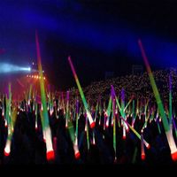 Wholesale 68CM Telescopic Luminous Stick Party Decor Flash Light Up Fluorescent Sword Concert Christmas Carnival Toys Kids Gift