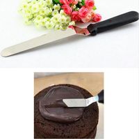 Wholesale inch Cake Cream Icing Spatula Butter Smoother Blade Angled Flat Scraper Smoothing Tool High Quality
