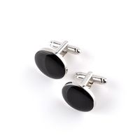 Wholesale Simple Black White Button Top Quality Men Luxurious Cufflinks Wedding Business French Fashion Accessories Cuff Links Men Cufflinks pairs