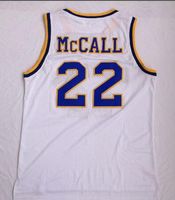 Wholesale NEW mens Omar Epps Quincy Kaul MCCALL White Basketball jerseys shirts TOPS Trainers Basketball JerseyS TOP Basketball wear