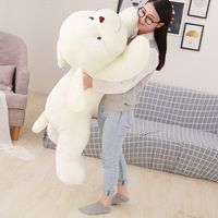 Kawaii Doux Dessin Animé Gros Chien En Peluche Jouet Géant En Peluche Anime Chiens Oreiller Poupée Cadeau De Noël Mariage Déco 47 Pouces 120cm Dy50498