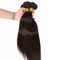 Wholesale Hot sales Dark Brown color jet balck Indian human Hair Weave silky straight virgin remy hair bundles