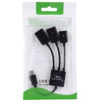 Wholesale 3 in Type C Male to USB Female OTG Cable Multi Port HUB Host Adapters
