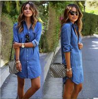 denim shirt dress plus size uk