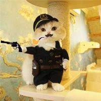 Wholesale 2021 new style Halloween Costume Pet Clothing Party Cat Dog Dressing up Police Nurse Cosplay Clothes Christmas Jacket Shirt Dress