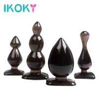 Wholesale IKOKY Silicone Anal Plug Bead Adult Products Prostate Massager Erotic Butt Plug Sex Toys for Men Women Gay Styles S924