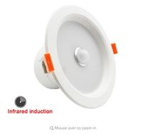 Wholesale adairs Infrared Induction LED Downlight W W V Recessed Ceiling Spot Lamp Inch Inch IR Sensor White Body Corridor