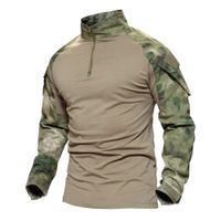 Wholesale New Summer Autumn Man Multicam T Shirts Army Camouflage Combat Tactical T Shirt Military Men Long Sleeve T Shirt Hunt T Shirts