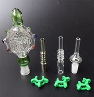 Wholesale Price Nectar Collector Kit with mm Titanium Tip Quartz Tip Nail Inverted Nail Joint Mini Glass Pipe Dab Straw Cheap Nectar Pipe
