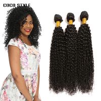 Wholesale 8A Brazilan Curly Human Hair g Virgin Brazilian Kinky Curly Hair Extensions Inch Unprocessed Curly Hair Weave Can Be Restyled