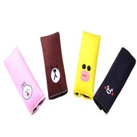 Wholesale Car Safety Belt Cover Cartoon Cute Child Seat Belt Cover Car Shoulder Pad Plush Sleeping Safety Belt Cover