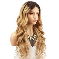 Wholesale On sale best unprocessed raw virgin remy human hair long bt27 ombre color big curly full lace cap wig for women