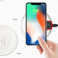 Wholesale 2018 Hot sell Crystal Wireless Charger For iPhone X Plus Charging Pad Mini for Samsung S6 S7 Edge Plus S8 and android Wireless receiver