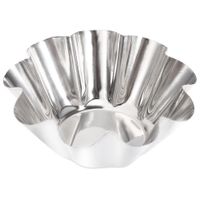 Wholesale 6pcs Stainless Steel Egg Tart Cupcake Mold Baking Cup Flower shaped cake mold makes your cakes more beautiful and elegant