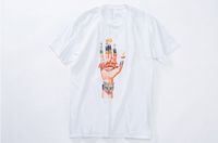 Wholesale Mens Summer Clothes Tshirts Male Finger Hand Printed Cool Tees Hiphop Rock Tops