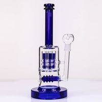 Wholesale HEAVY Glass Bongs Hookahs thick mm base oil rig tyre and finger perc color water bong pipe quot