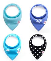 Wholesale European and American baby saliva towel cotton bib pieces new ins explosion baby bib double triangle
