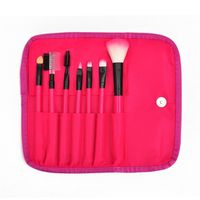 Wholesale 7pcs Makeup Brush Sets Professional Synthetic Hair Beauty Make Up Cosmetic Brush Tools Kits Pink Black Purple Rose Red Beige