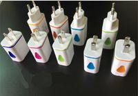 Wholesale Water Drop Light Up LED Home Adapter AC US EU Plug Wall Charger For Smartphone