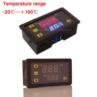 Wholesale Freeshipping2pcs dc v Digital Dual display Thermostat Controller Switch led Temperature temp Sensor control