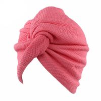 Wholesale New Muslim Women Bubble cotton Cross Strech Chemo Hat Beanie Turban Headwear Wrap Cap For Cancer
