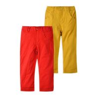 Wholesale Children Baby Boys Clothing Jeans Korean Kids Trousers Pants Red Yellow Mid Straight Casual Unisex Solid Babi Girls years