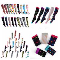Wholesale 40styles Unisex Stocking floral Socks Men Women Sport elastic compression socks high long tube running Outdoor Socks home clothing AAA1150