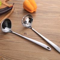 1Pc Edelstahl-Suppe Löffel Küche Besteck Geschirr chinesische Esslöffel Neu