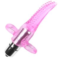 Wholesale Finger Vibrator Jelly Lip Mouth Tongue Vibro Vibrators G Spot Oral Licking Clitoris Stimulator Sex Toys for Women Sex Products