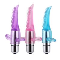 Wholesale Tongue oral Finger G spot Vibrator for Women Clitoral Vagina Nipple Stimulator Massager Sex Product Adult Sex Toys for Women