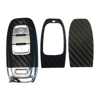 Wholesale 1Set Black Carbon Fiber Car Key Sticker for Audi A4 A6 RS4 A5 A7 A8 S5 RS5 T Q5 S5 S6 Car Key Refitting Accessories