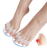 Wholesale NEw Foot Care Tool Sholl Hallux Valgus Correction Of The Thumb Toe Separator Bursitis Pedicure Silicone Corrector For Toes shoes inserts