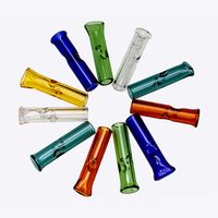 Wholesale Thick Glass Filter Tube inch tips High Quality RAW roll paper One Hitter Pipe Hookahs smoking accessories