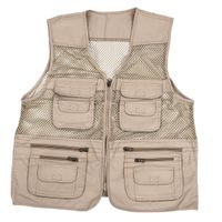 Wholesale mens utility multi pockets hunting fishing shooting hiking vest waistcoat