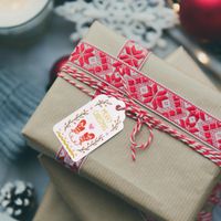 100 Pezzi//Confezione Carta Kraft Hang Tag Etichetta Regalo Buon Natale Etichetta Tag Message Card per Decorazioni per Feste Natalizie