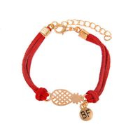 Wholesale Multilayer Leather Bracelet Hollow Pineapple Letter BF Double Layer Vintage Charm Bracelets Wrap Rope Bangle Jewerly Gift for Women Girls