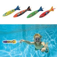Wholesale outdoor swimming pool throw deliver launch glide toy torpedoes in set summer play water dive toy B41003