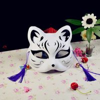 Wholesale halloween Japanese Cat Mask Full face Sexy Mask Cosplay party decorations adult Animation fox dark part Red Black Masquerade