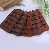Wholesale Diy Kitchen Mould Chocolates Food Grade Silicone Block Baking Cake Candy Mold Ice Lattice Cube Maker Tray Non Toxic hq ZZ