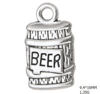 Wholesale 2021 Zinc alloy Bottle of Beer Floating Charms DIY Drink Jewelry Making Accesory
