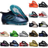 Rabatt Drachenfußballstiefel | 2019 Drachenfußballstiefel im Authentisch adidas ACE 17.1 Leather Fußballschuhe blau