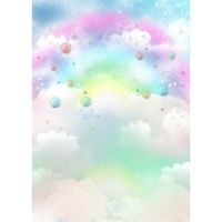 Wholesale Dreamlike Rainbow Cloud Backdrop for Photography Baby Newborn Photoshoot Props Kids Children Birthday Party Themed Photo Booth Backgrounds