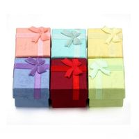 Wholesale Favor Bag Multi colors Jewelry Box Ring Box Earrings Box Packing Gift Box
