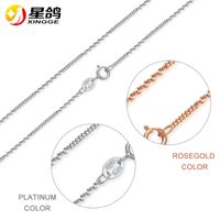 Wholesale Real Sterling Silver Figaro Chains Necklace for Women Kids Girls Jewelry Colier inch