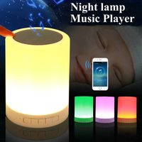 Wholesale LED Baby Night Light Novelty Kids Night Lamp Girl Boy Gift USB Sensor with Bluetooth Music Children Room Toys Table Lamps