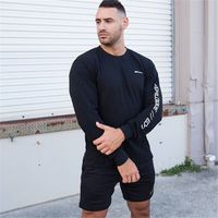Wholesale Autumn Men Sweatshirt Cotton printing Solid Black Pullovers For Man Casual Slim Fit Clothes New Male Wear Tops hoodies