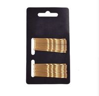 Wholesale 24pcs hair pins no hurt for hair black gold daily use bobby pins wave hair clips classic simplicity accessories DIY Tool